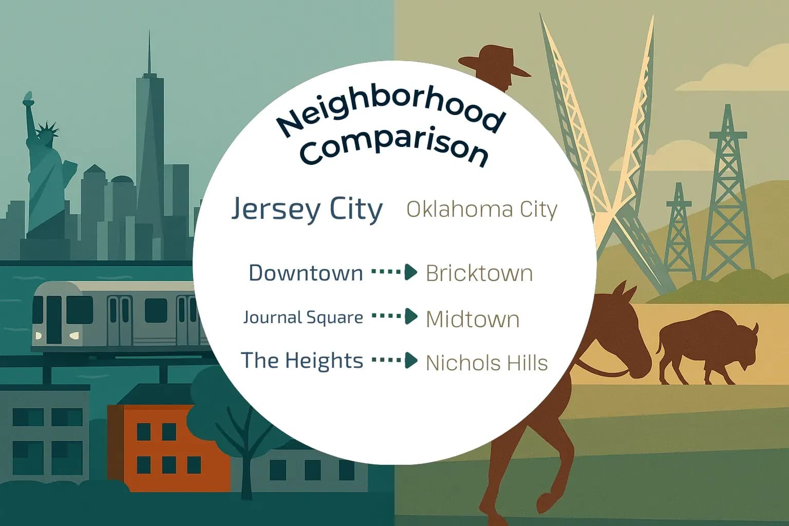 Jersey City vs Oklahoma City Neighborhood Comparison