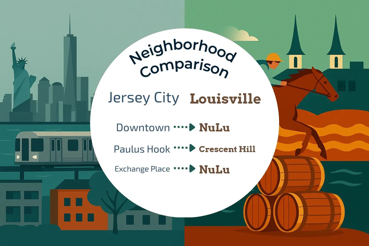 Jersey City vs Louisville Neighborhood Comparison