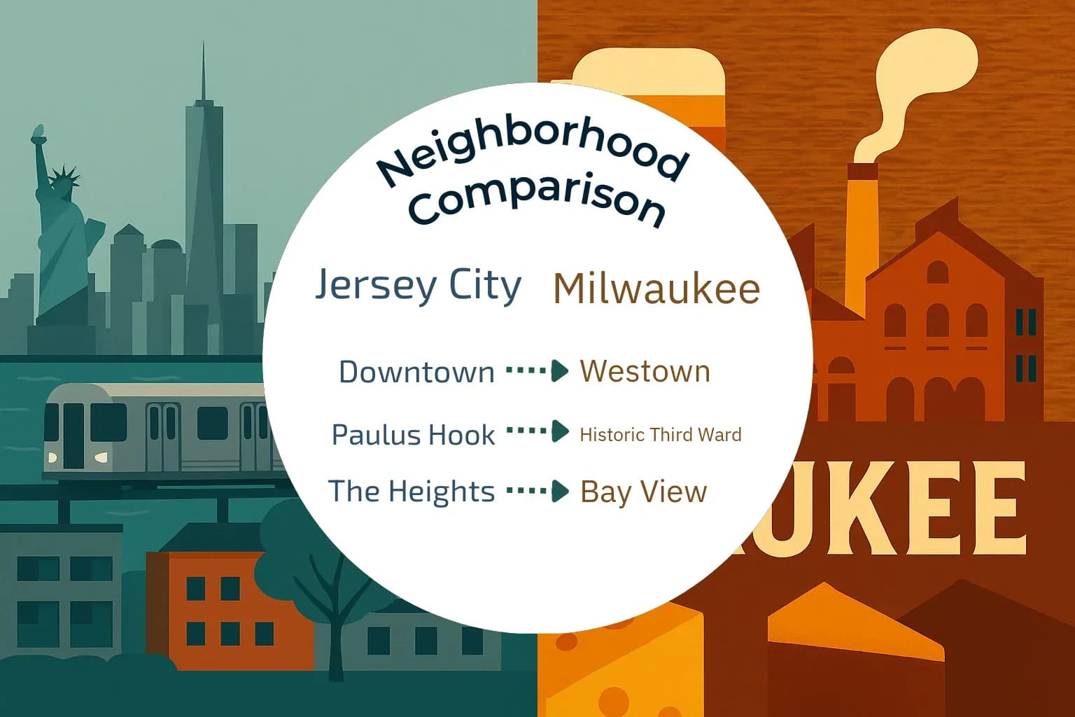 Jersey City vs Milwaukee Neighborhood Comparison