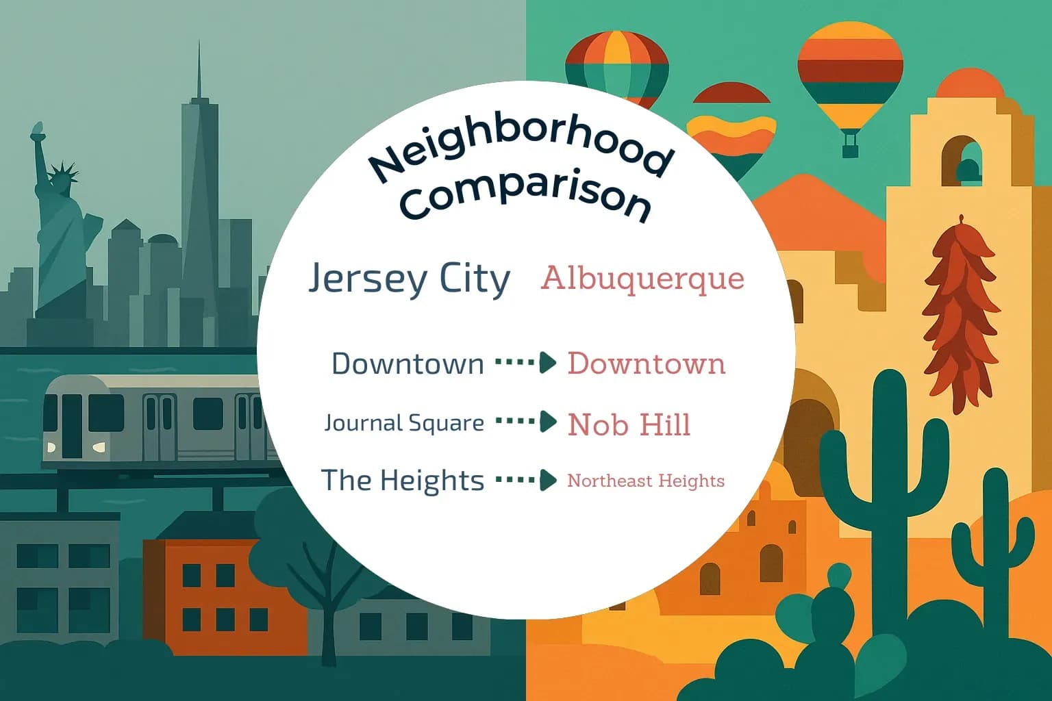 Jersey City vs Albuquerque Neighborhood Comparison