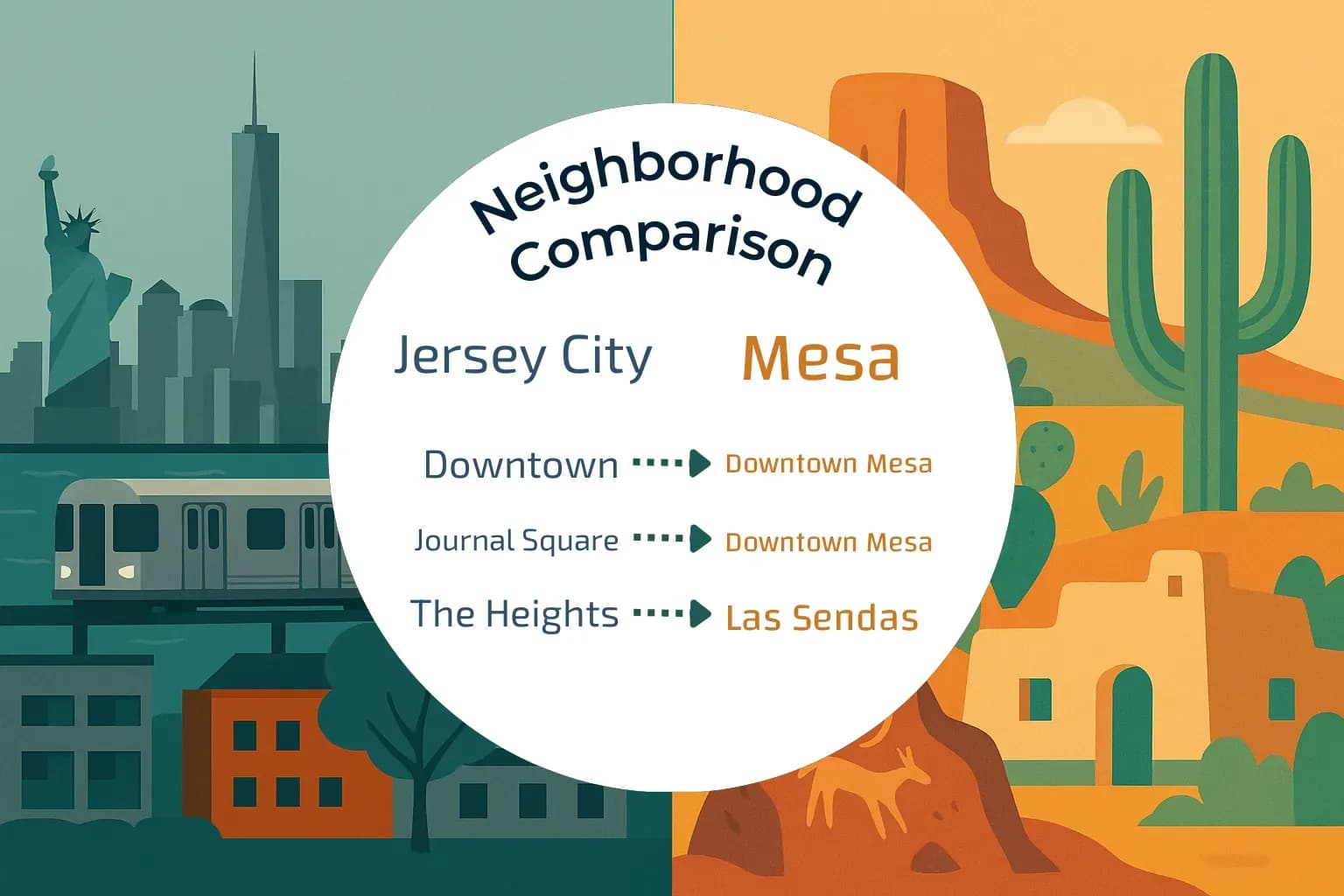 Jersey City vs Mesa Neighborhood Comparison