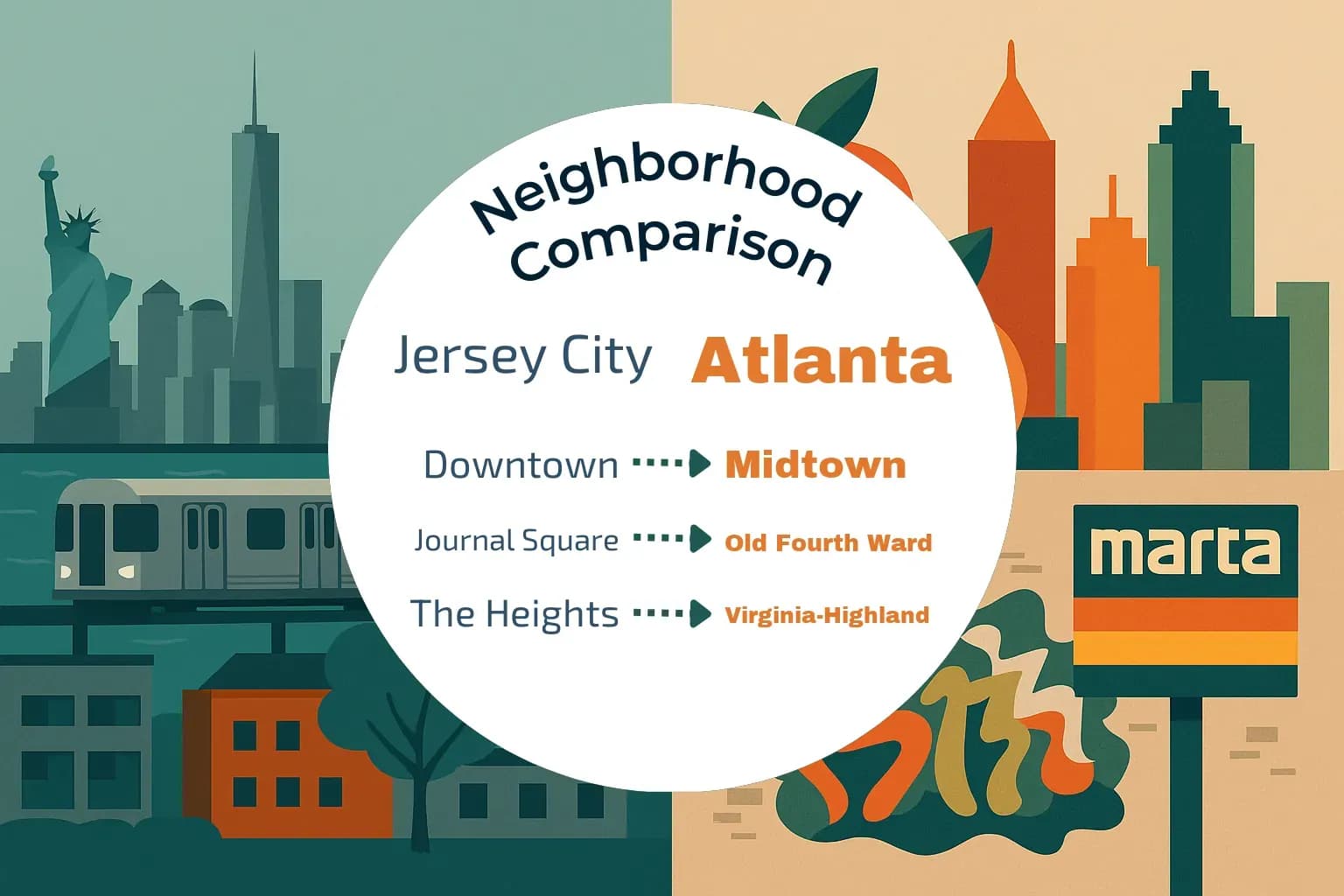 Jersey City vs Atlanta Neighborhood Comparison