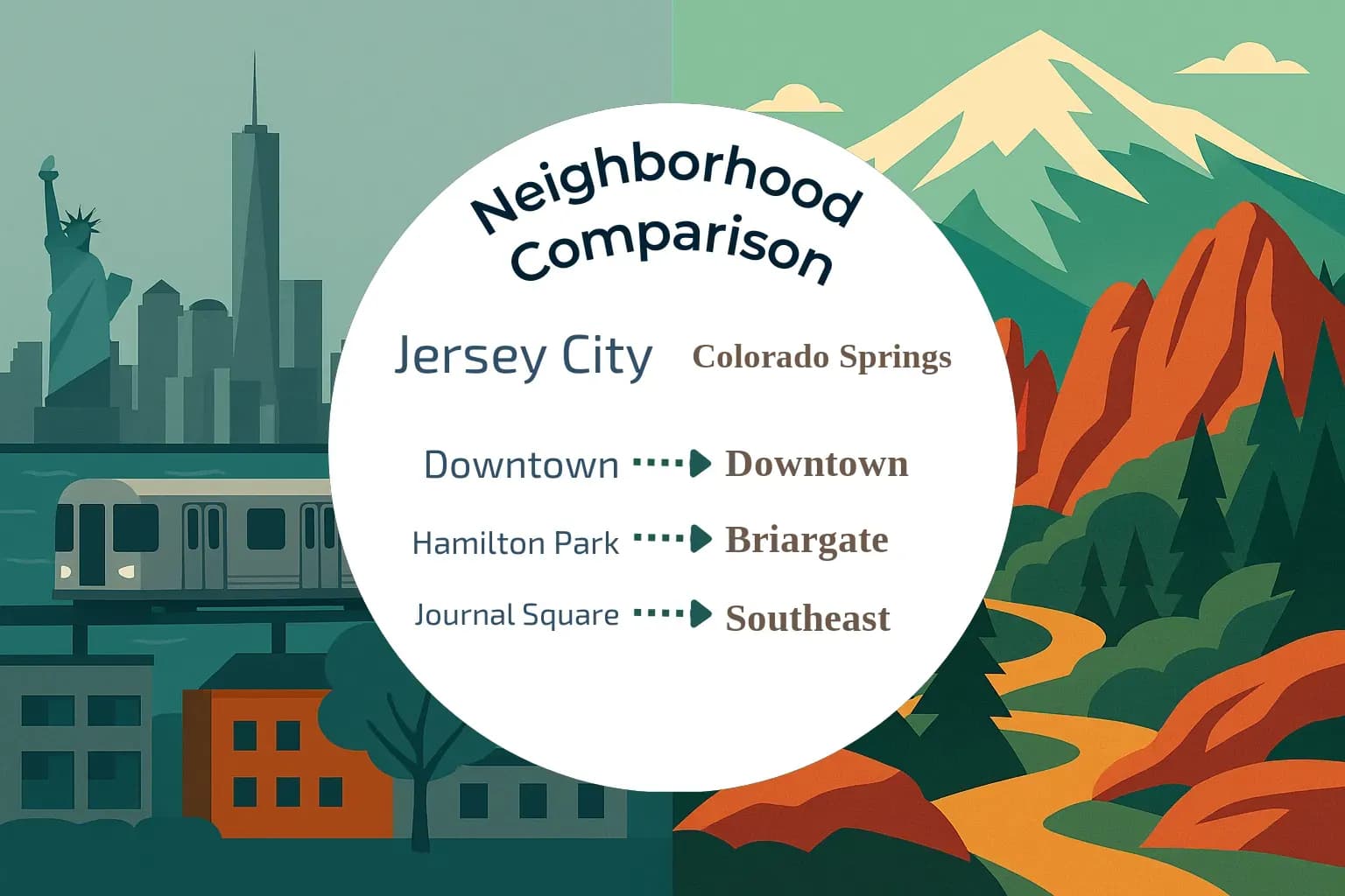 Jersey City vs Colorado Springs Neighborhood Comparison