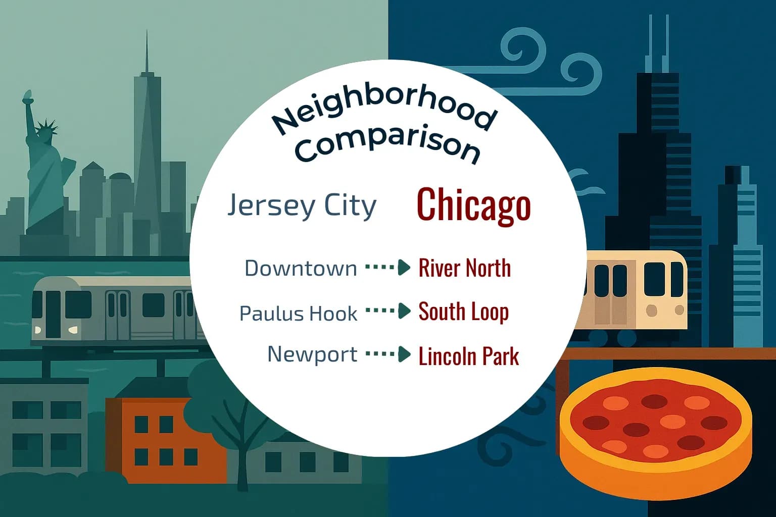 Jersey City vs Chicago Neighborhood Comparison