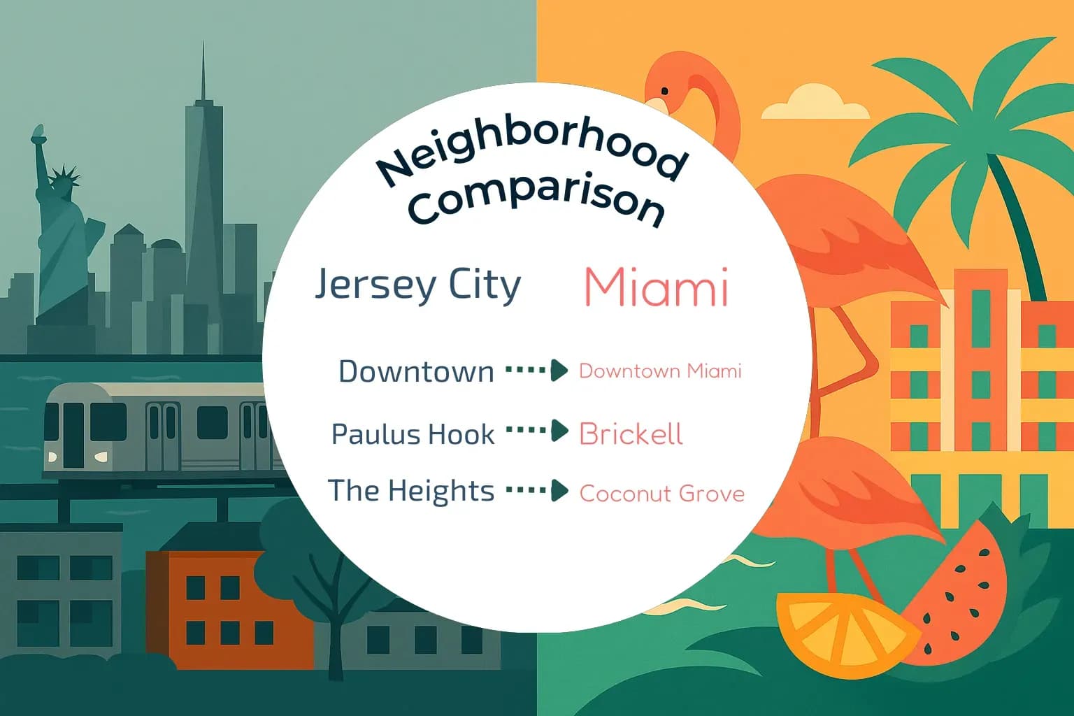 Jersey City vs Miami Neighborhood Comparison