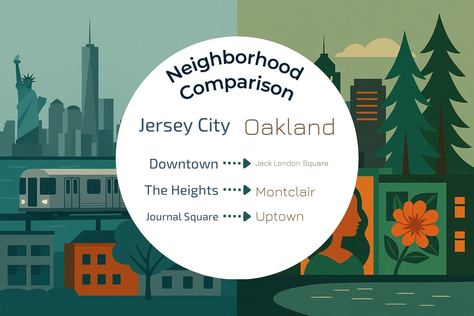 Jersey City vs Oakland Neighborhood Comparison