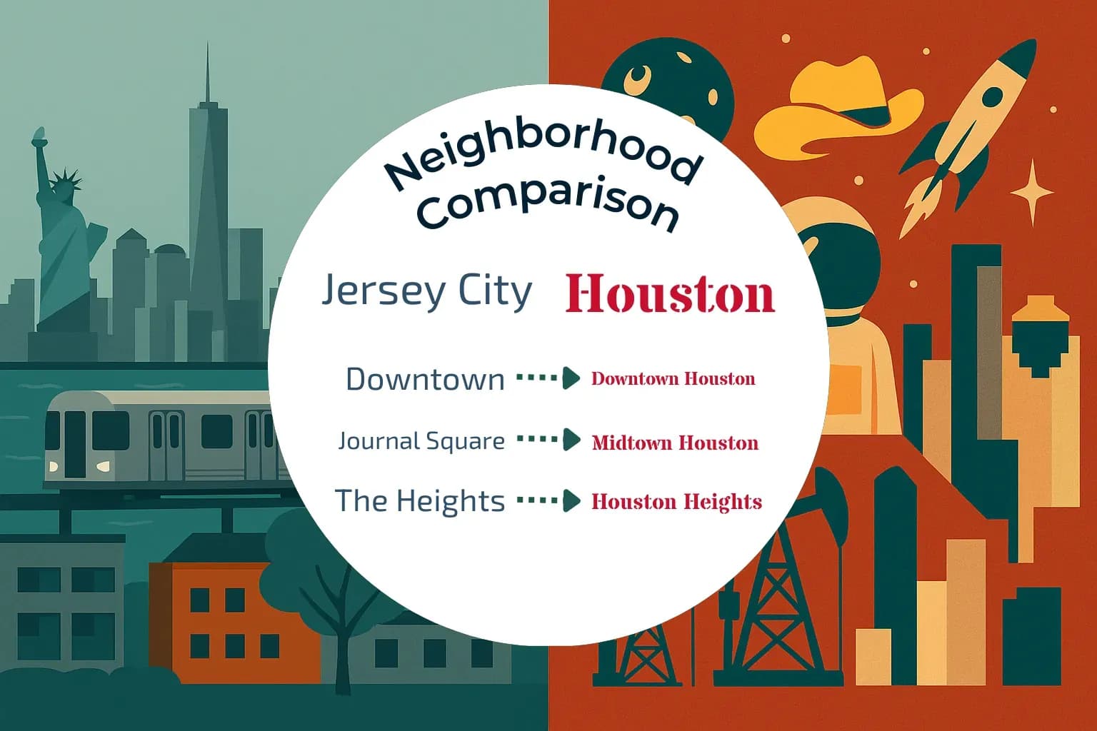 Jersey City vs Houston Neighborhood Comparison