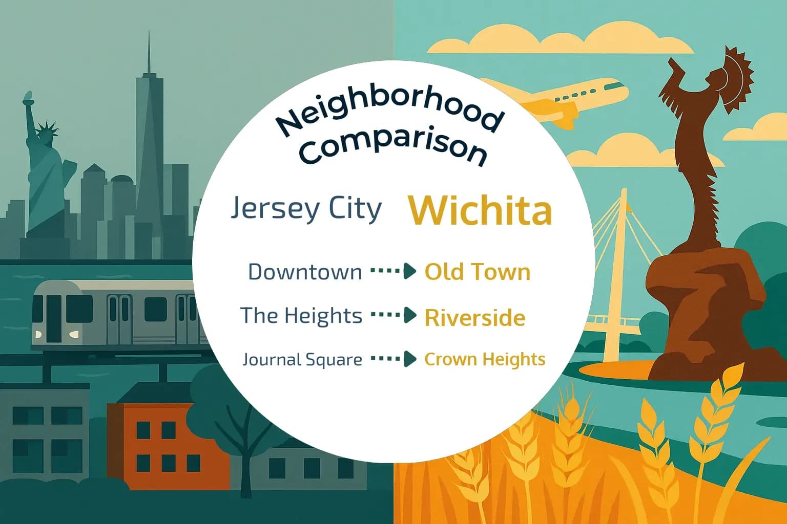 Jersey City vs Wichita Neighborhood Comparison