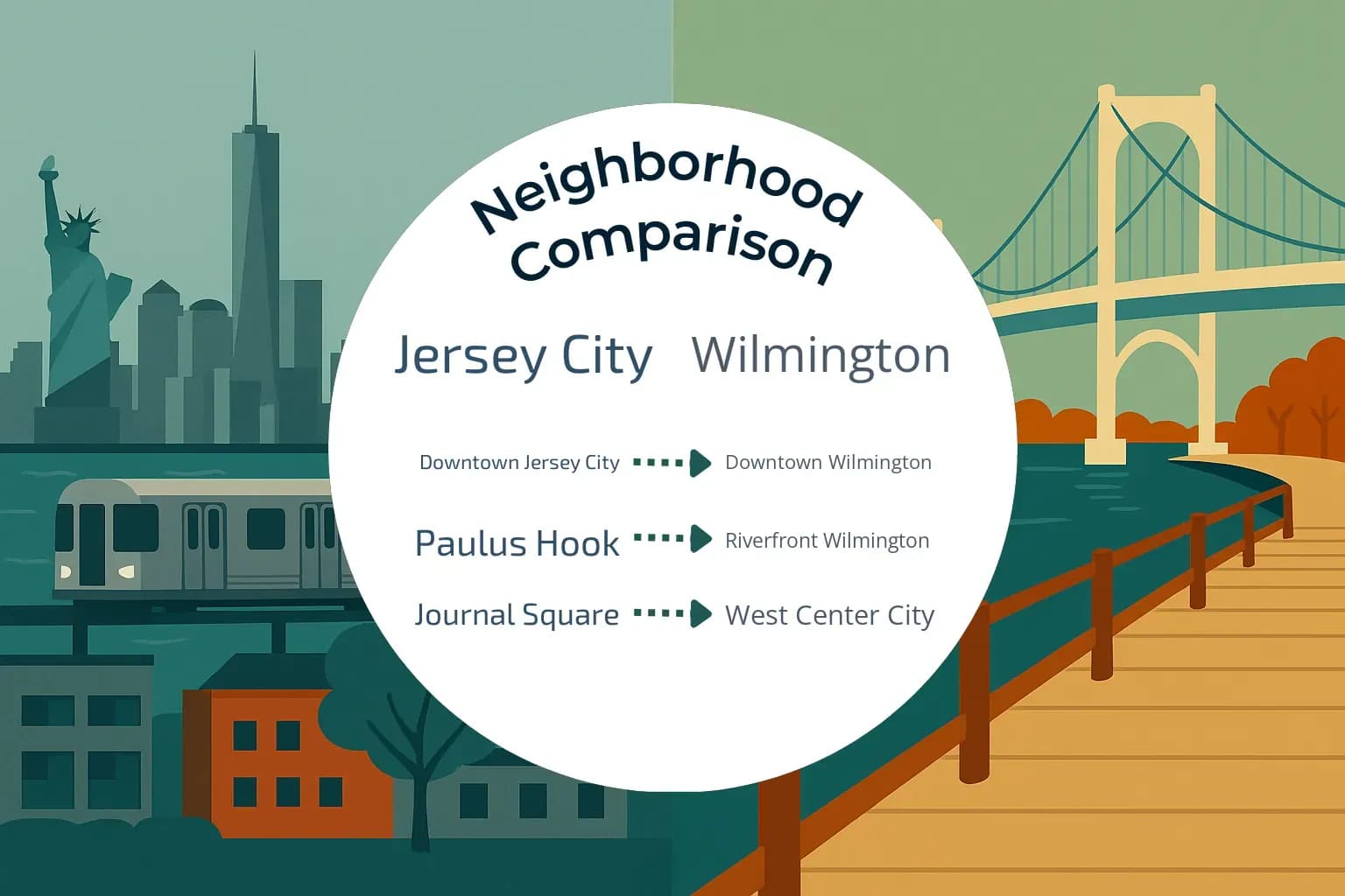Jersey City vs Wilmington Neighborhood Comparison