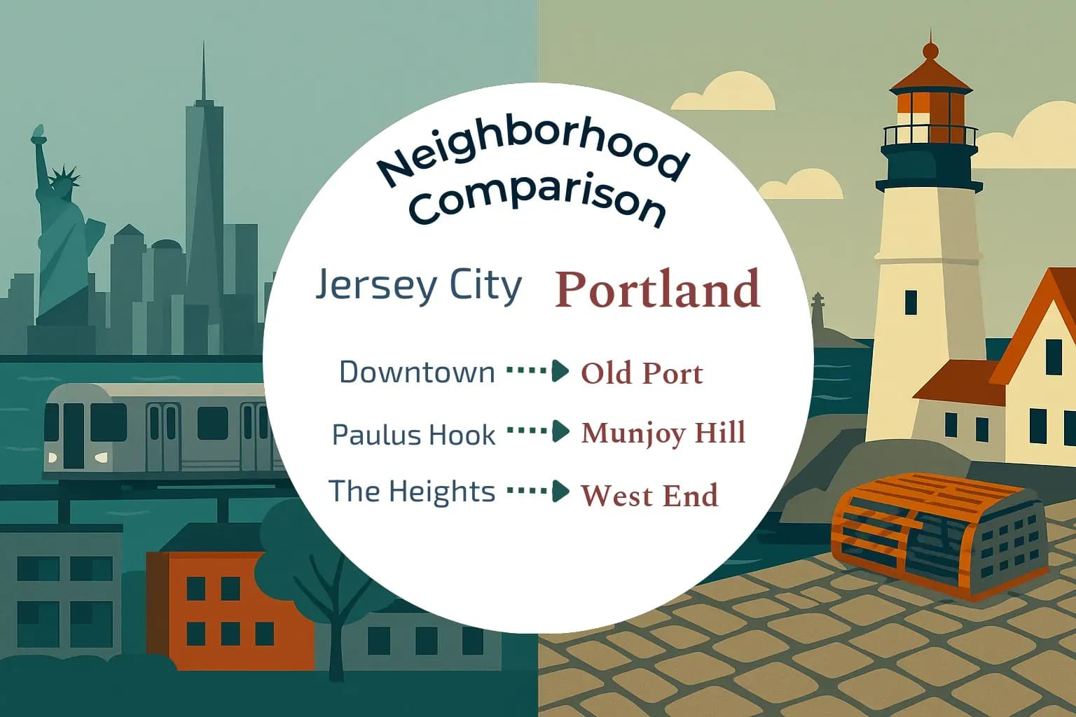 Jersey City vs Portland Neighborhood Comparison