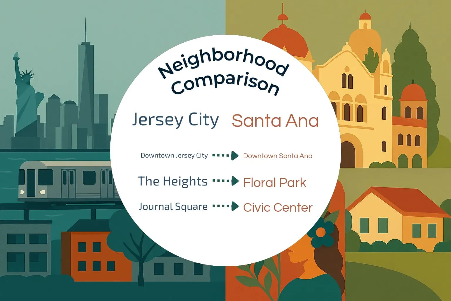 Jersey City vs Santa Ana Neighborhood Comparison