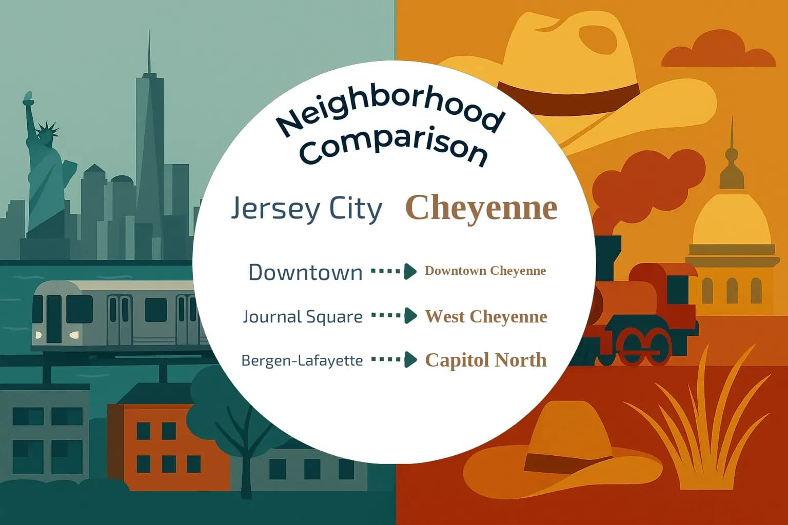 Jersey City vs Cheyenne Neighborhood Comparison