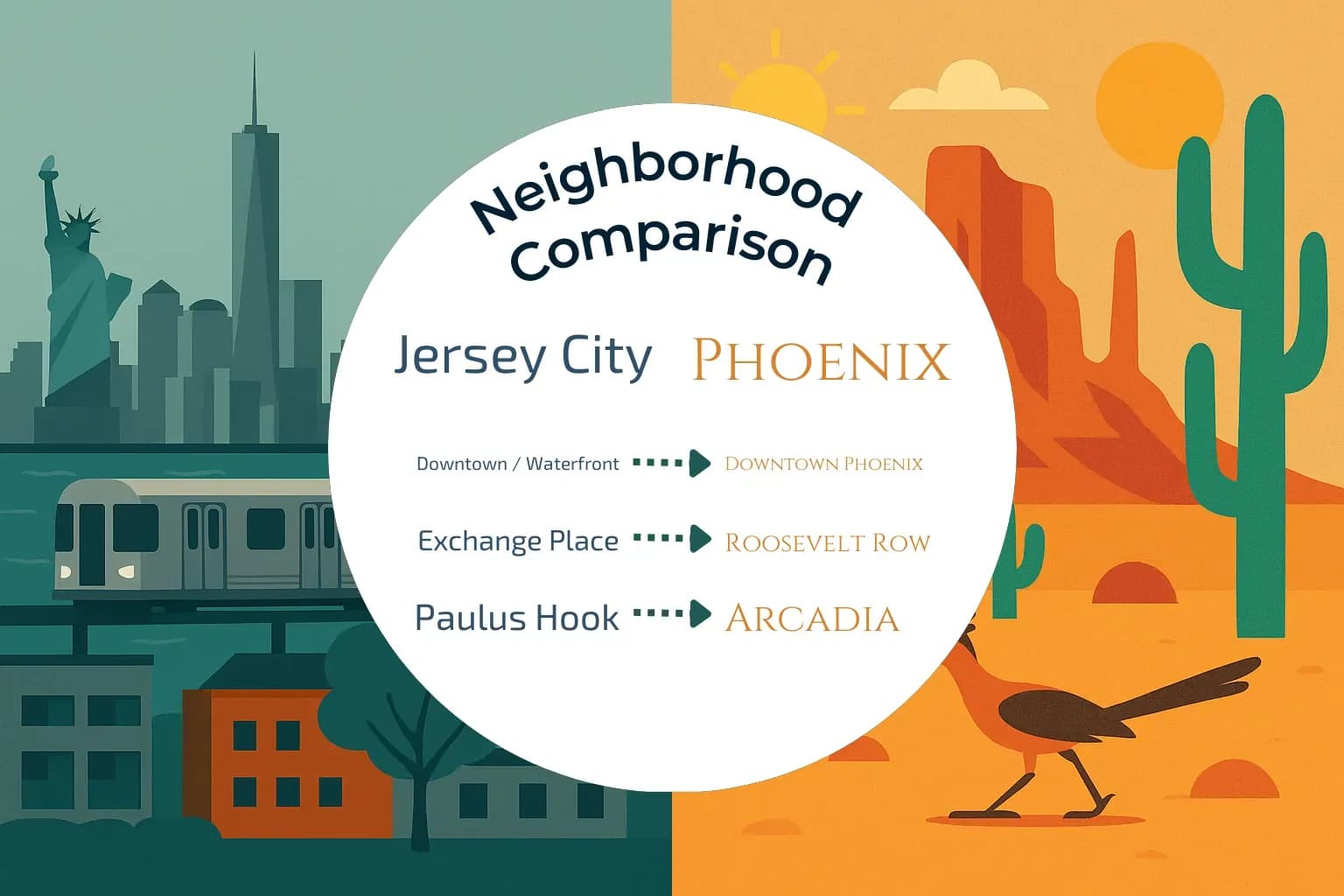 Jersey City vs Phoenix Neighborhood Comparison