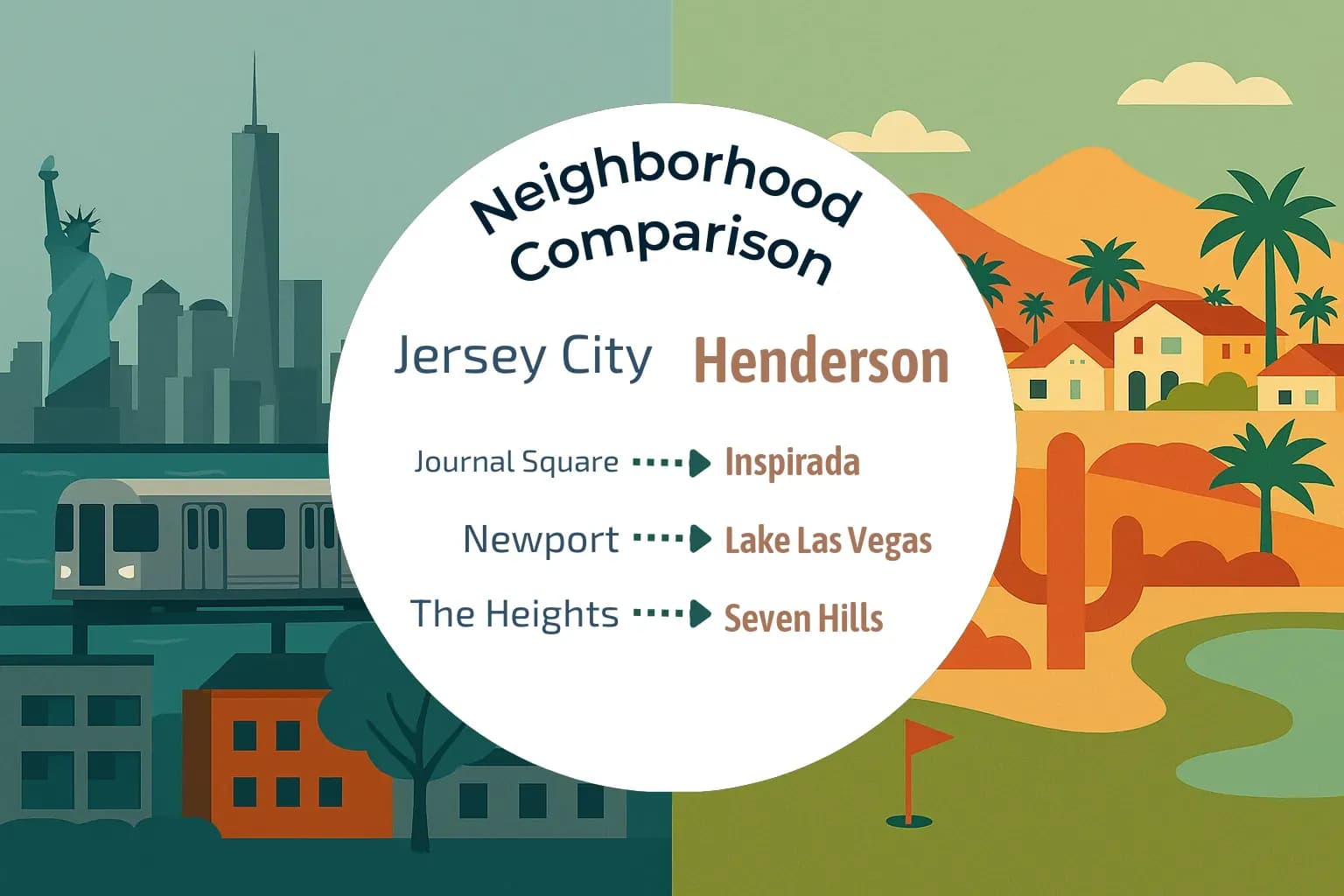 Jersey City vs Henderson Neighborhood Comparison