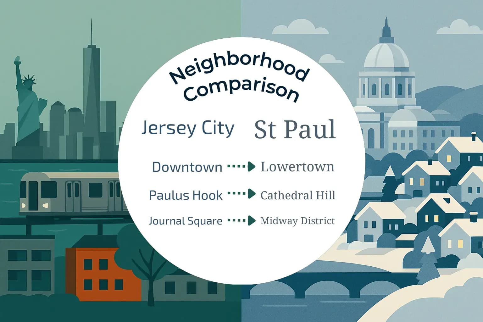 Jersey City vs St. Paul Neighborhood Comparison