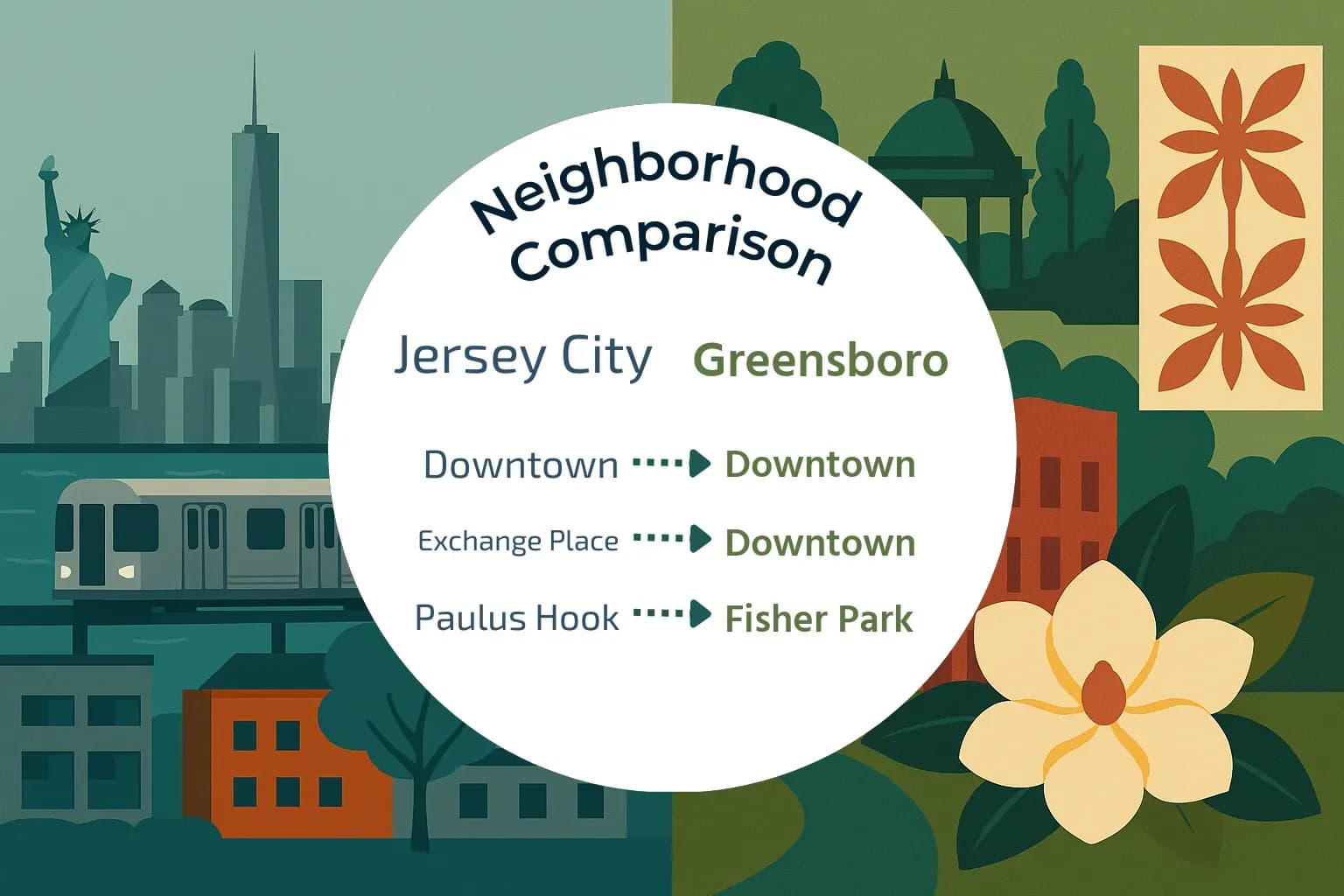 Jersey City vs Greensboro Neighborhood Comparison