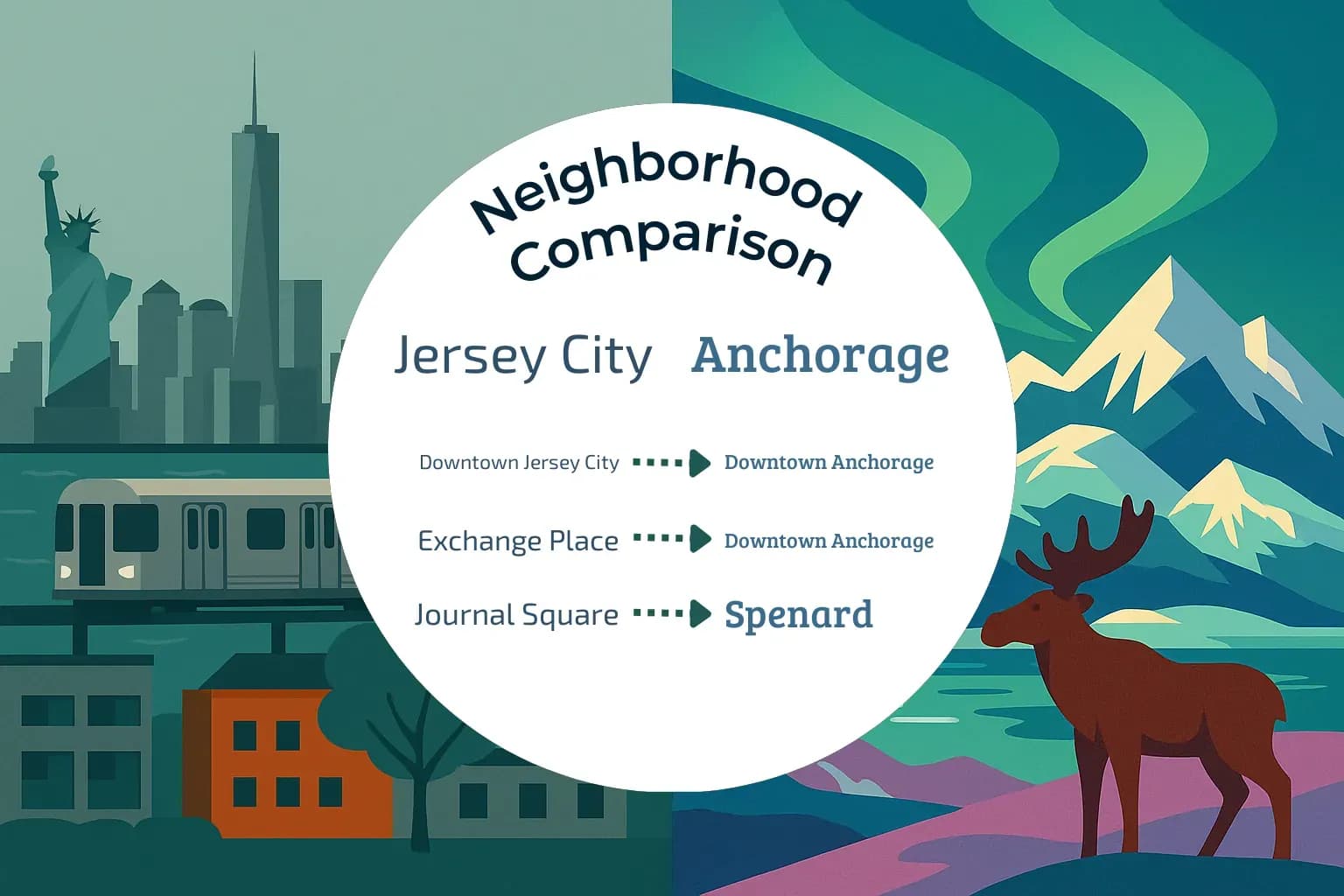 Jersey City vs Anchorage Neighborhood Comparison