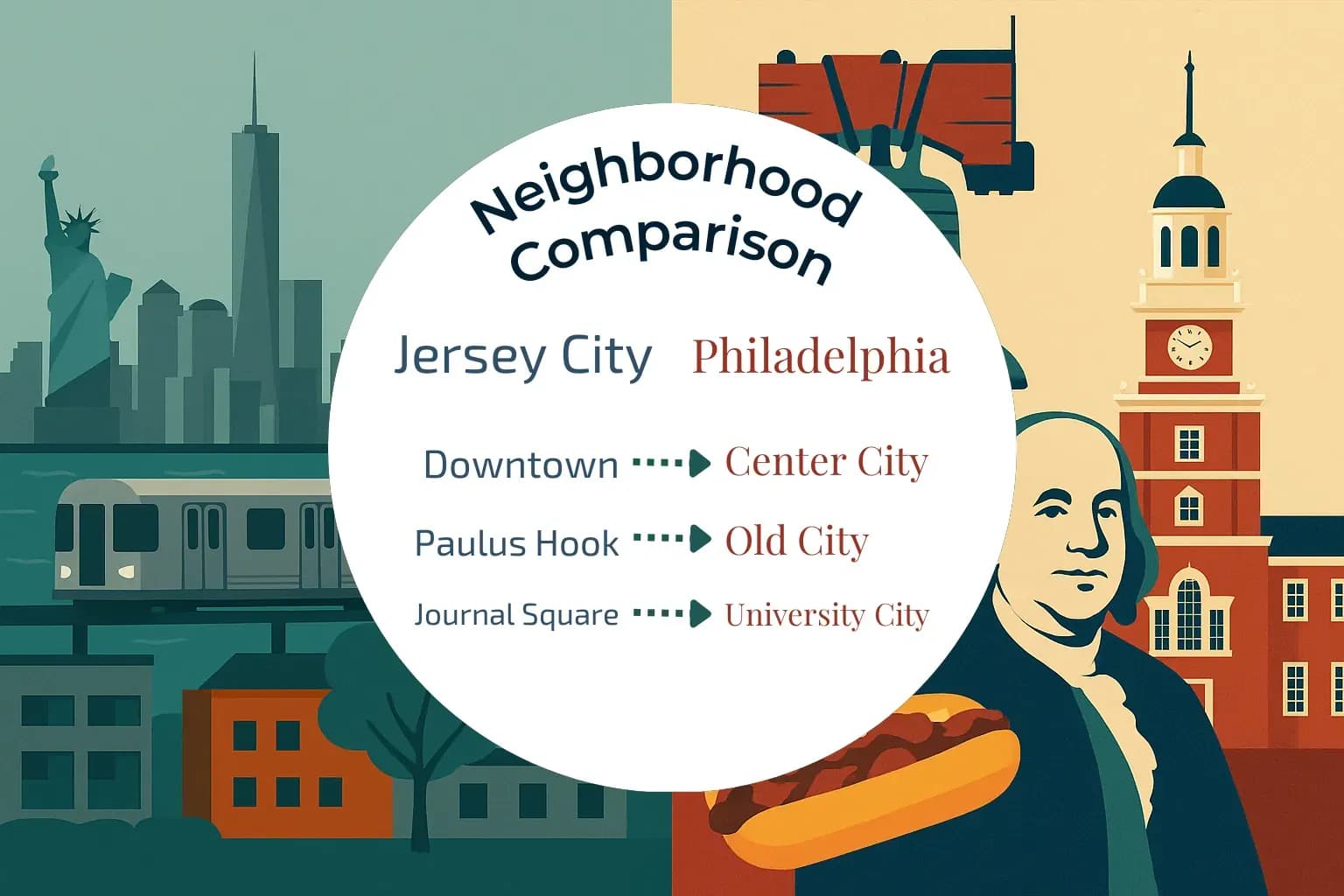 Jersey City vs Philadelphia Neighborhood Comparison