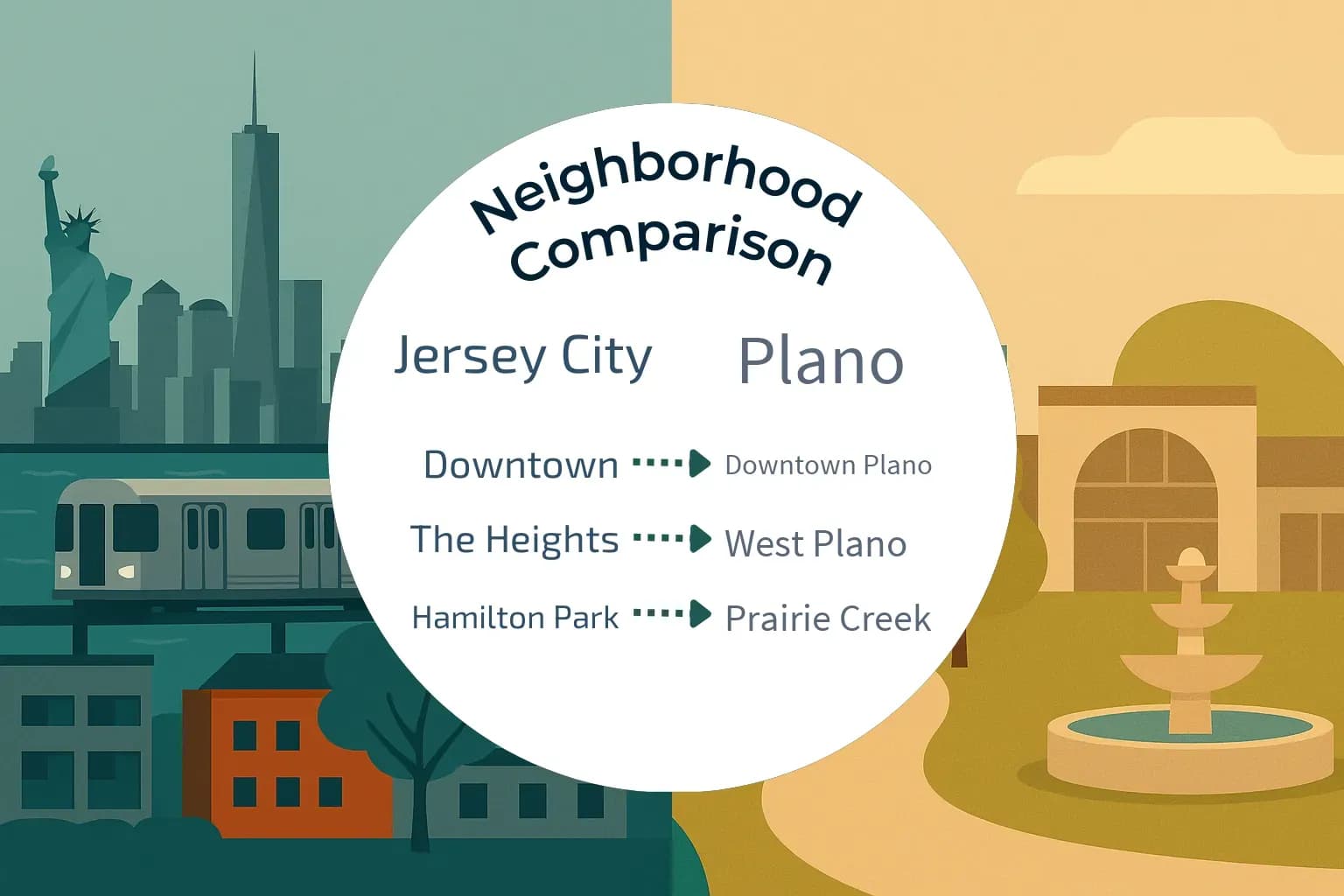 Jersey City vs Plano Neighborhood Comparison