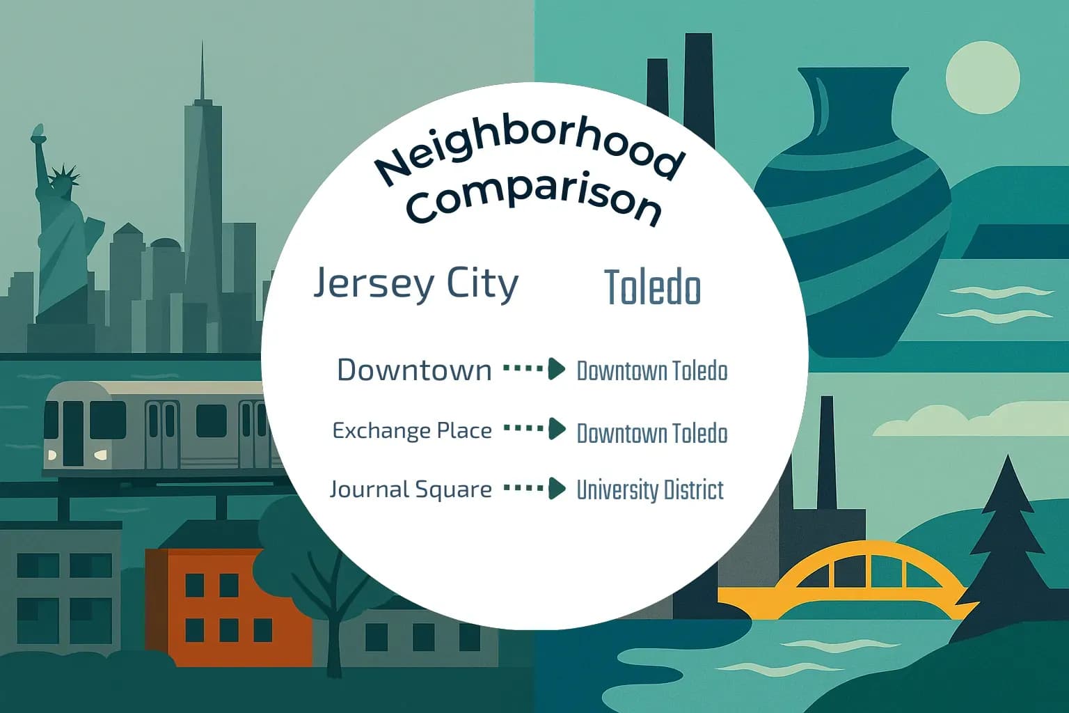 Jersey City vs Toledo Neighborhood Comparison