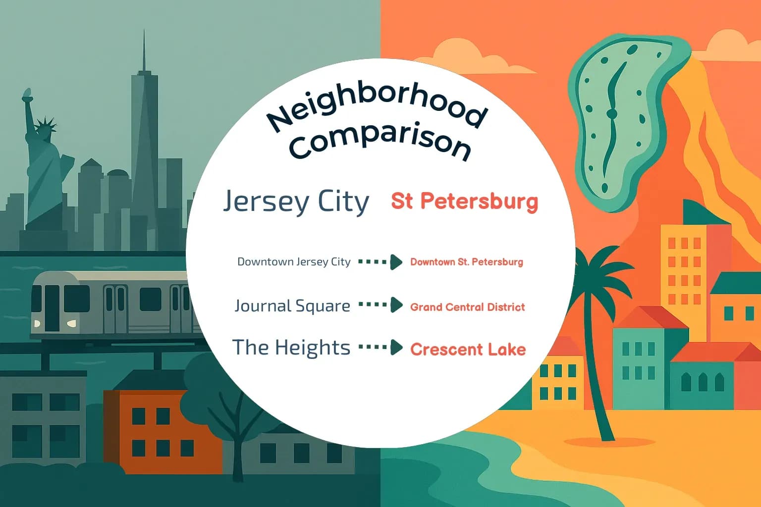 Jersey City vs St. Petersburg Neighborhood Comparison