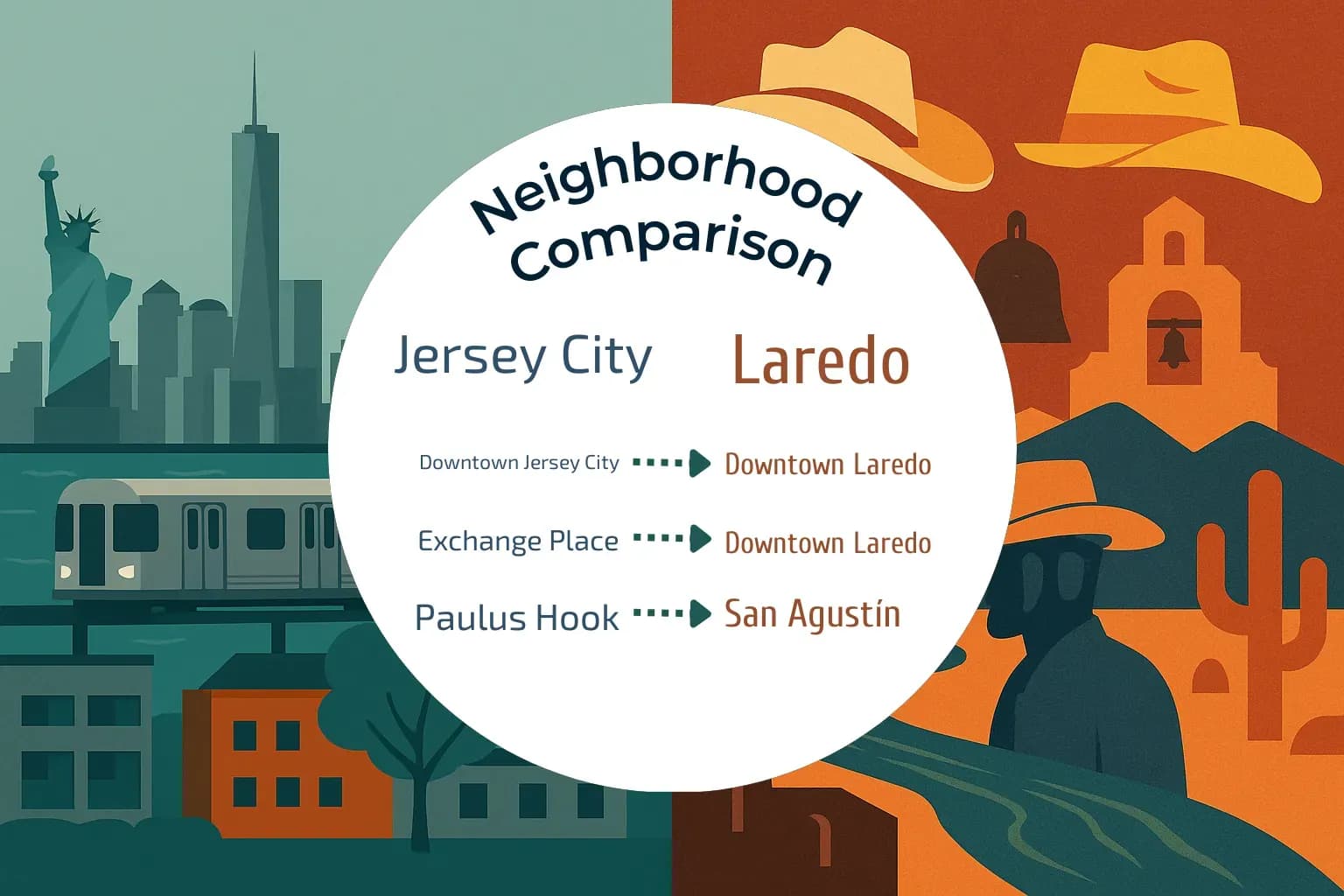 Jersey City vs Laredo Neighborhood Comparison