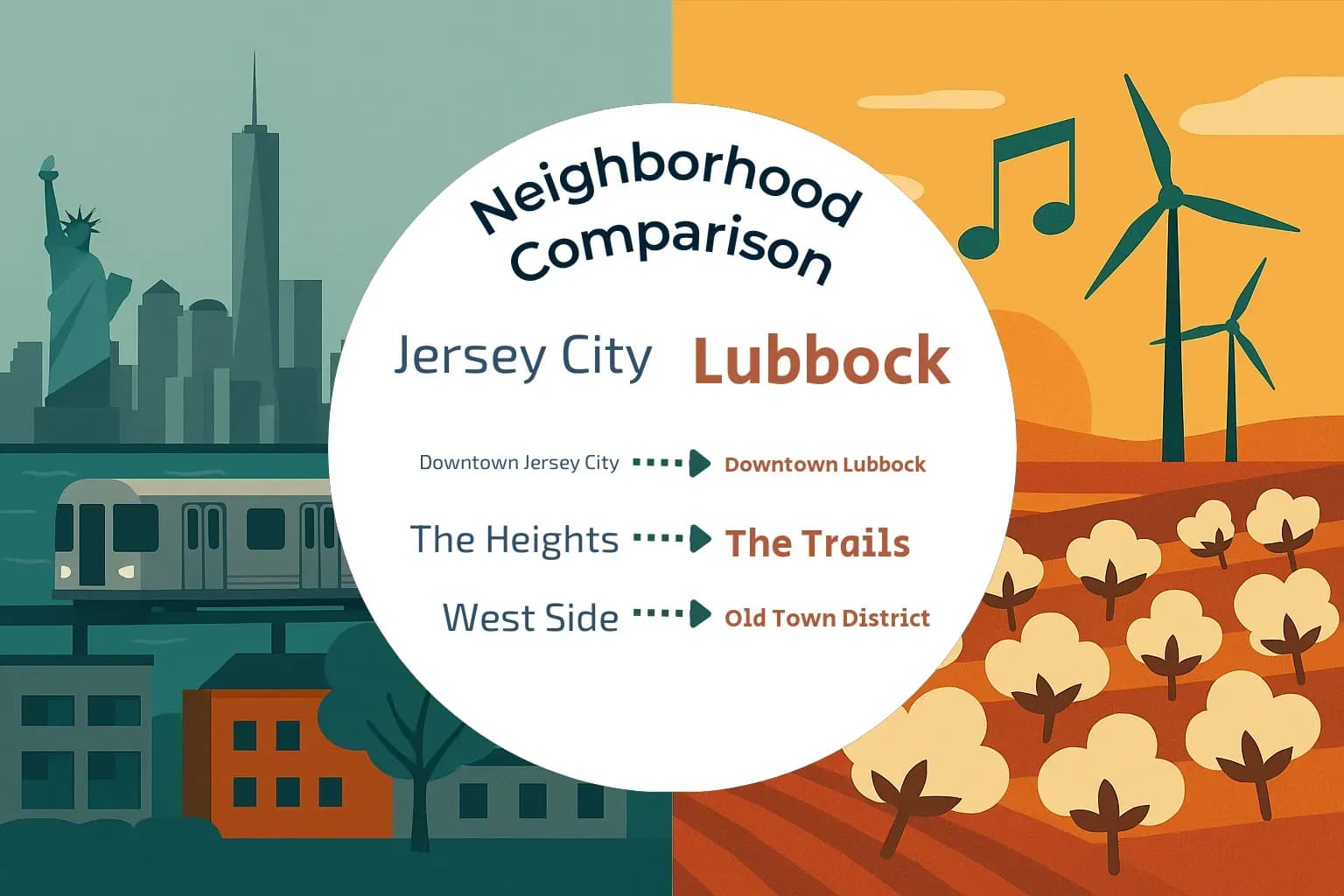 Jersey City vs Lubbock Neighborhood Comparison