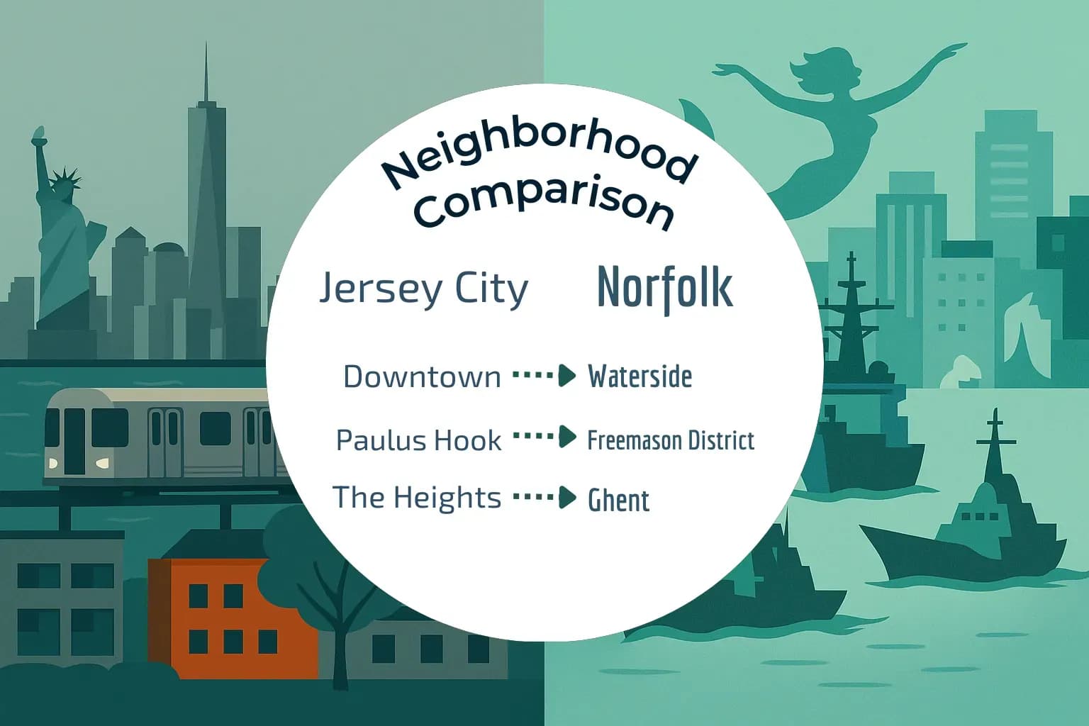 Jersey City vs Norfolk Neighborhood Comparison