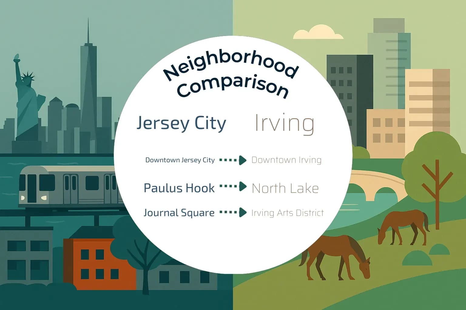Jersey City vs Irving Neighborhood Comparison