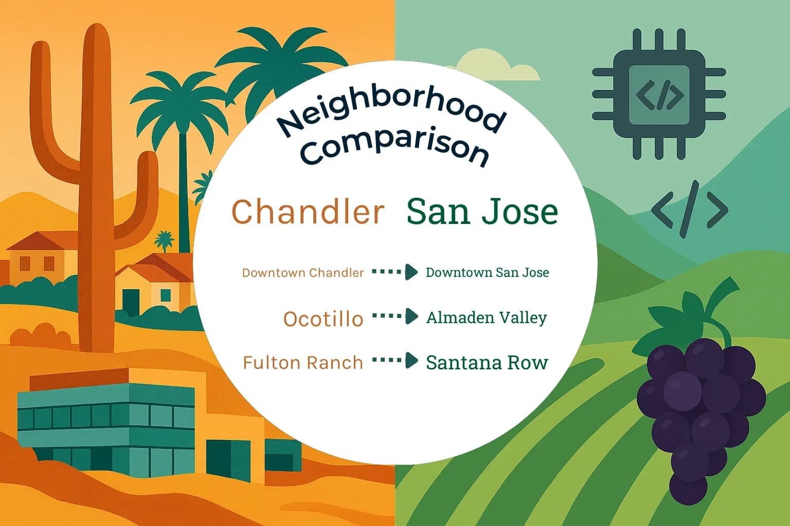 Chandler vs San Jose Neighborhood Comparison