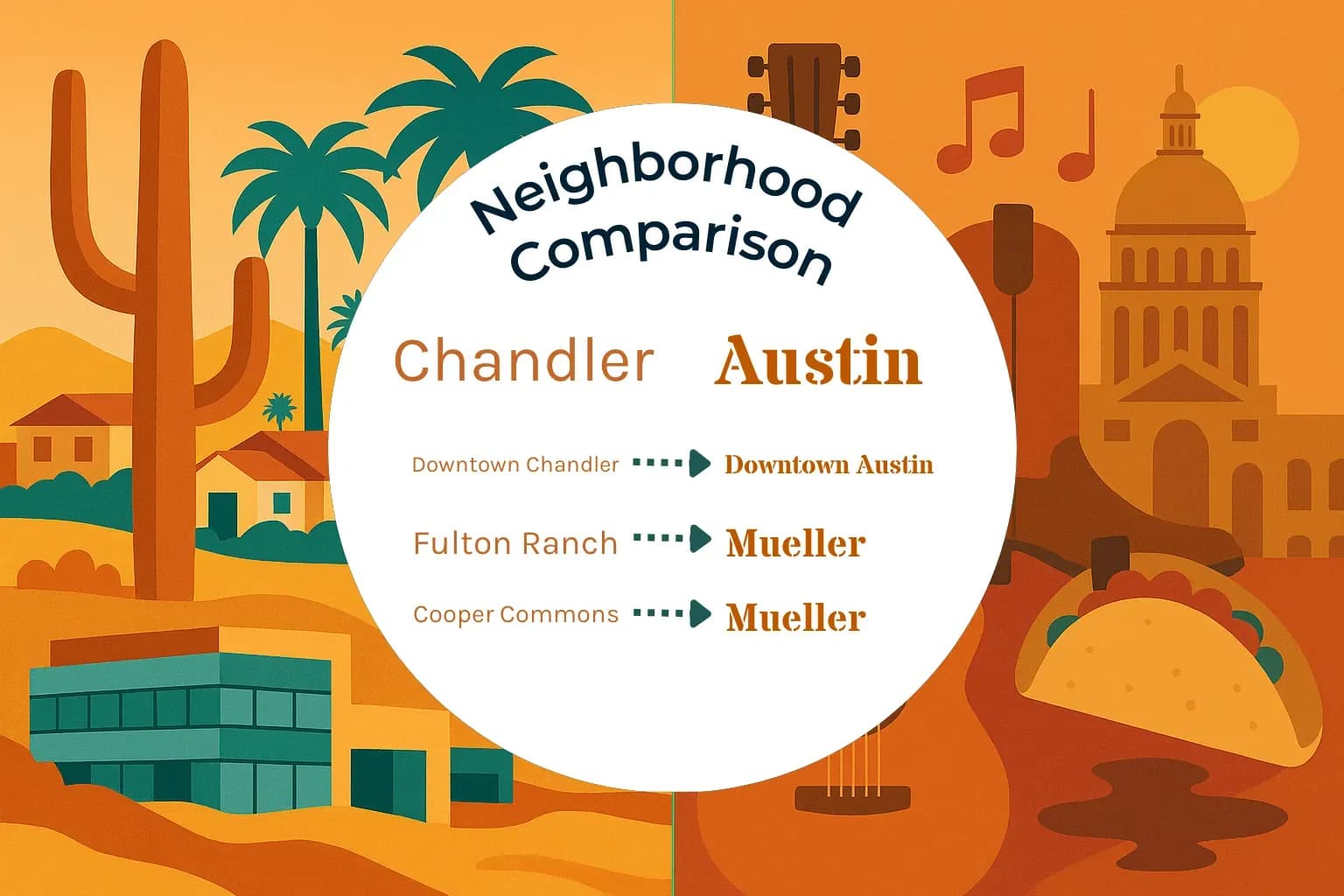 Chandler vs Austin Neighborhood Comparison
