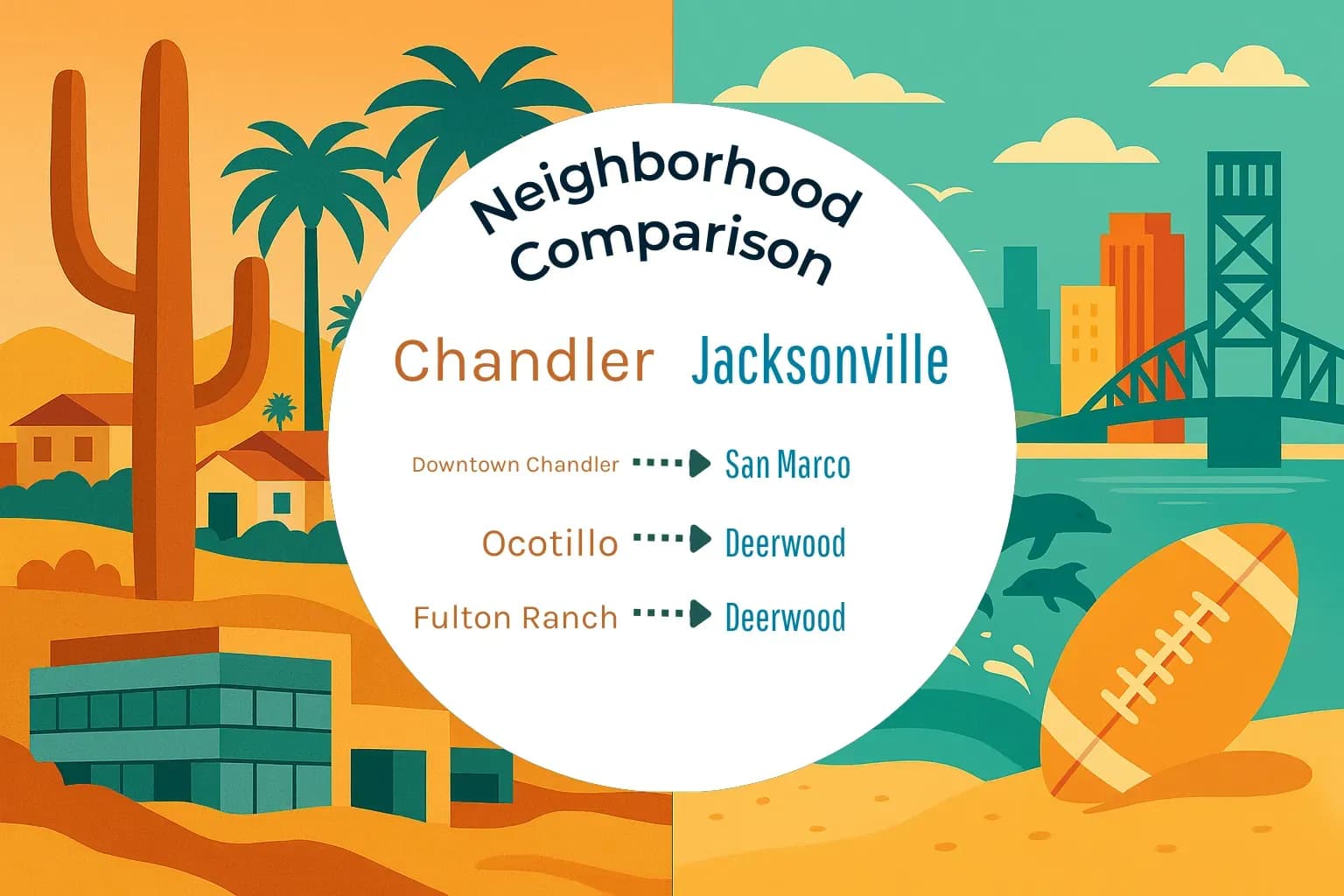 Chandler vs Jacksonville Neighborhood Comparison