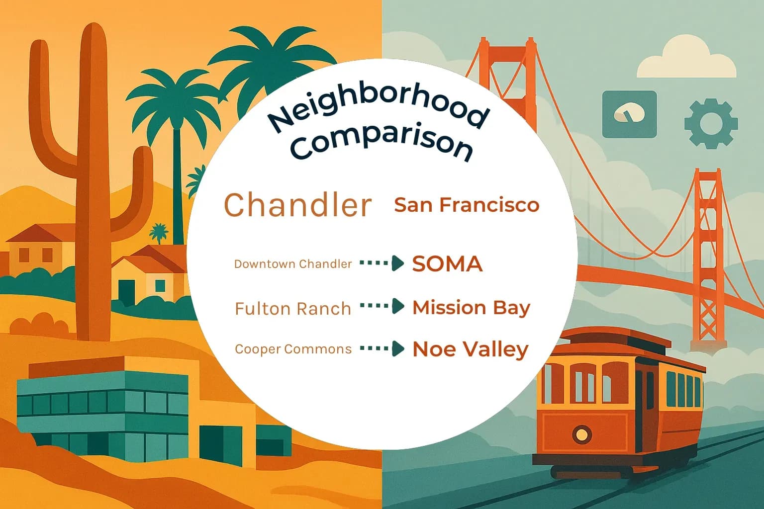 Chandler vs San Francisco Neighborhood Comparison