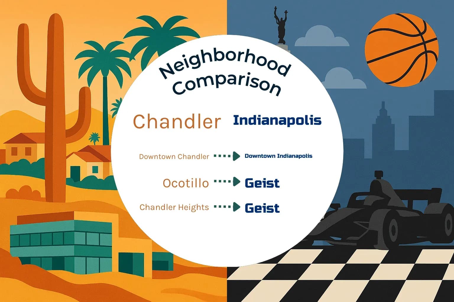 Chandler vs Indianapolis Neighborhood Comparison