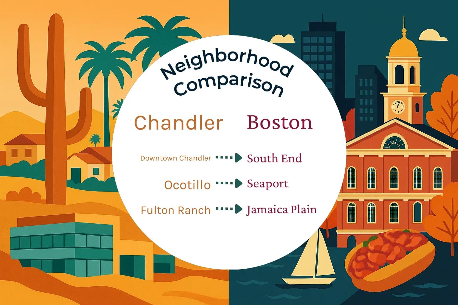 Chandler vs Boston Neighborhood Comparison