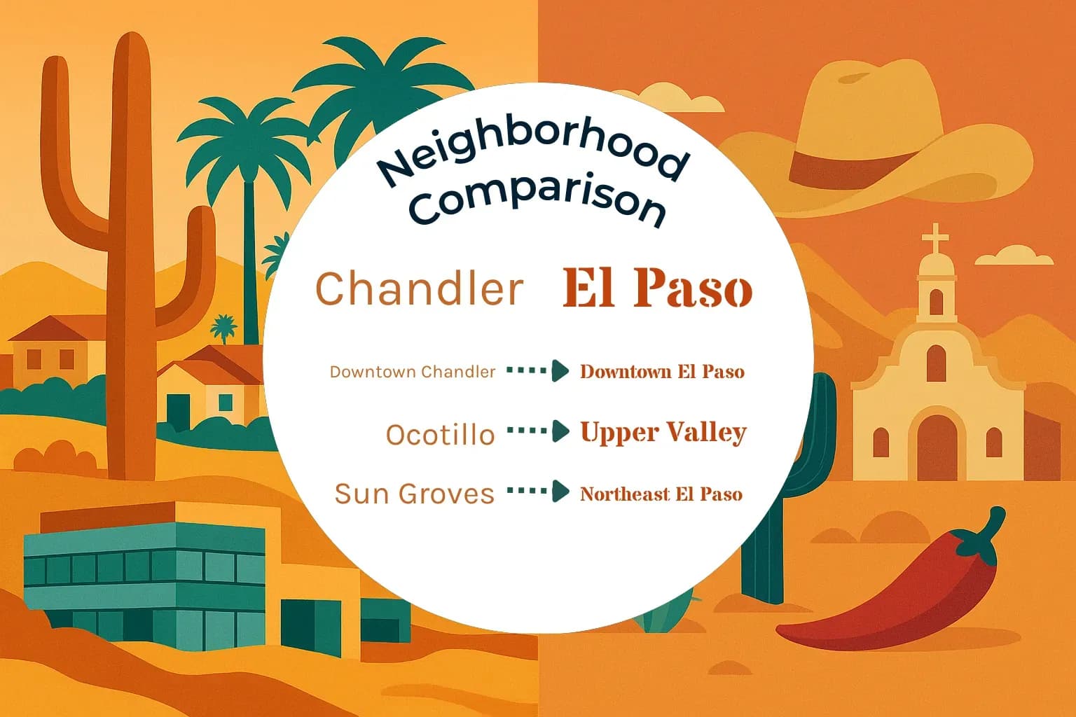 Chandler vs El Paso Neighborhood Comparison