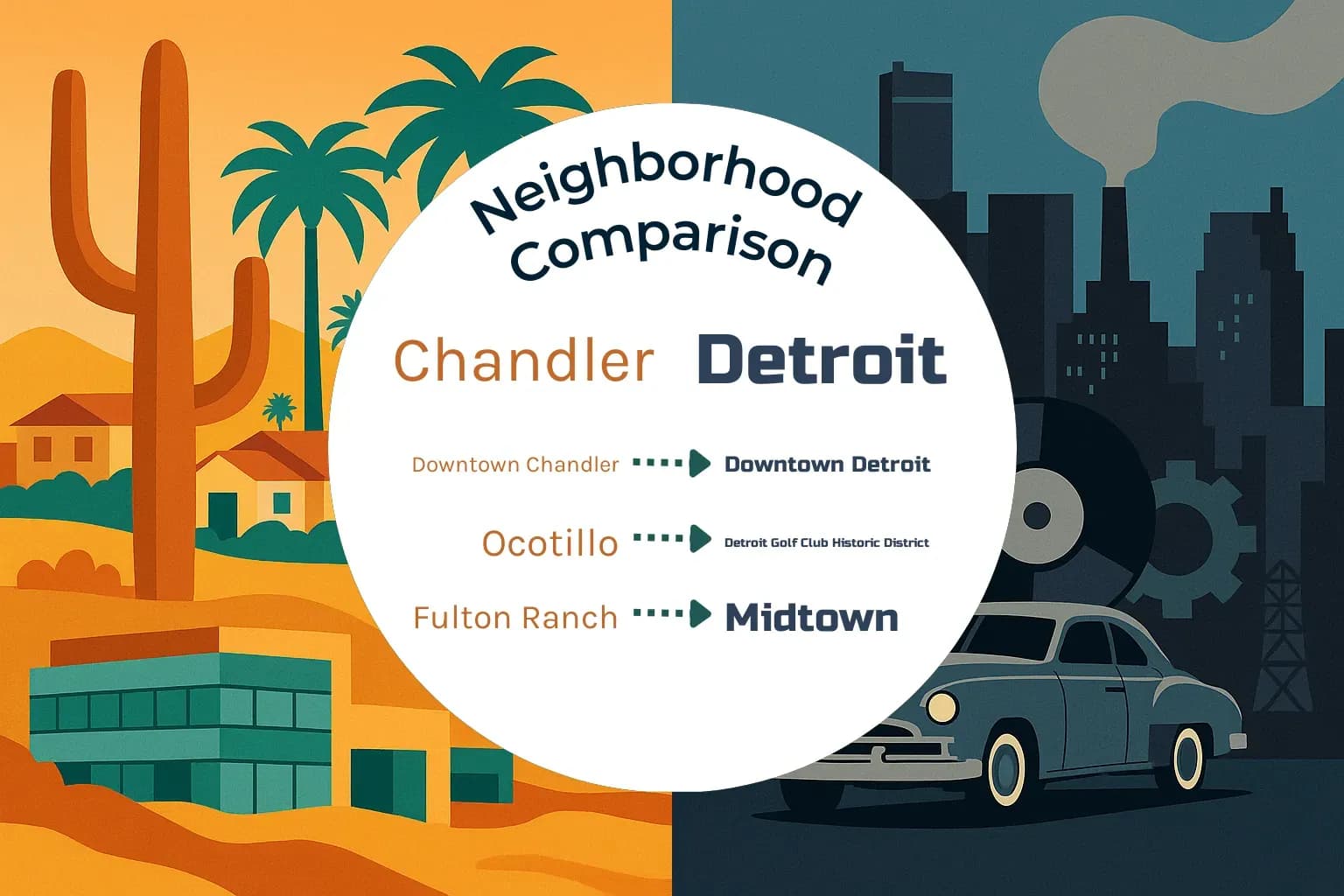 Chandler vs Detroit Neighborhood Comparison
