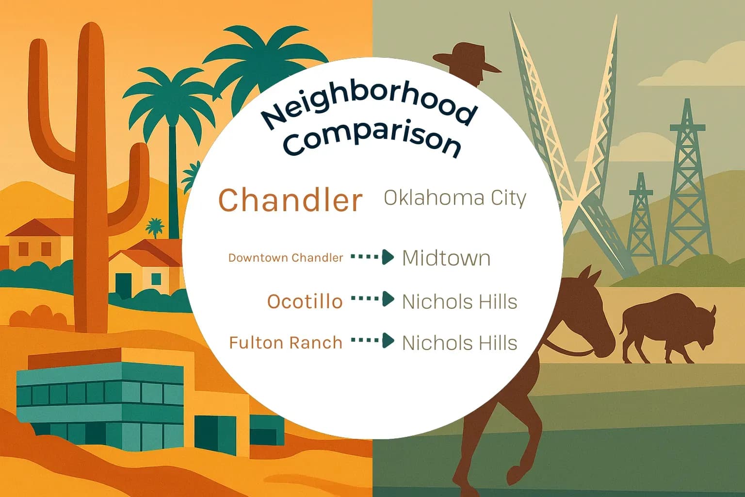 Chandler vs Oklahoma City Neighborhood Comparison