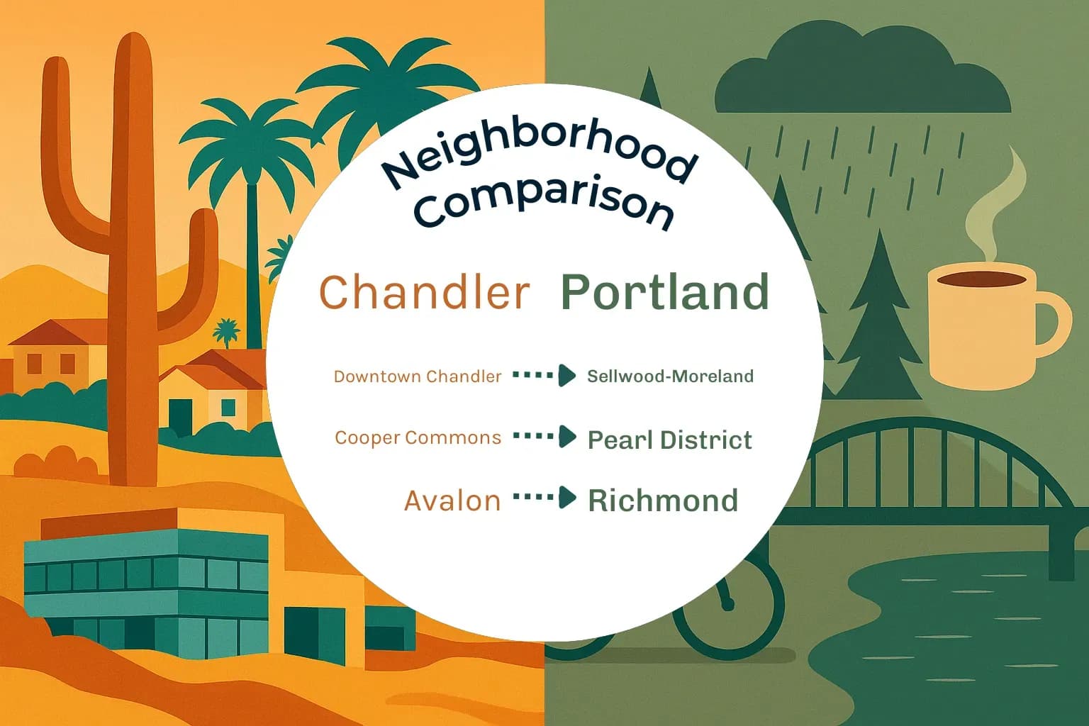 Chandler vs Portland Neighborhood Comparison