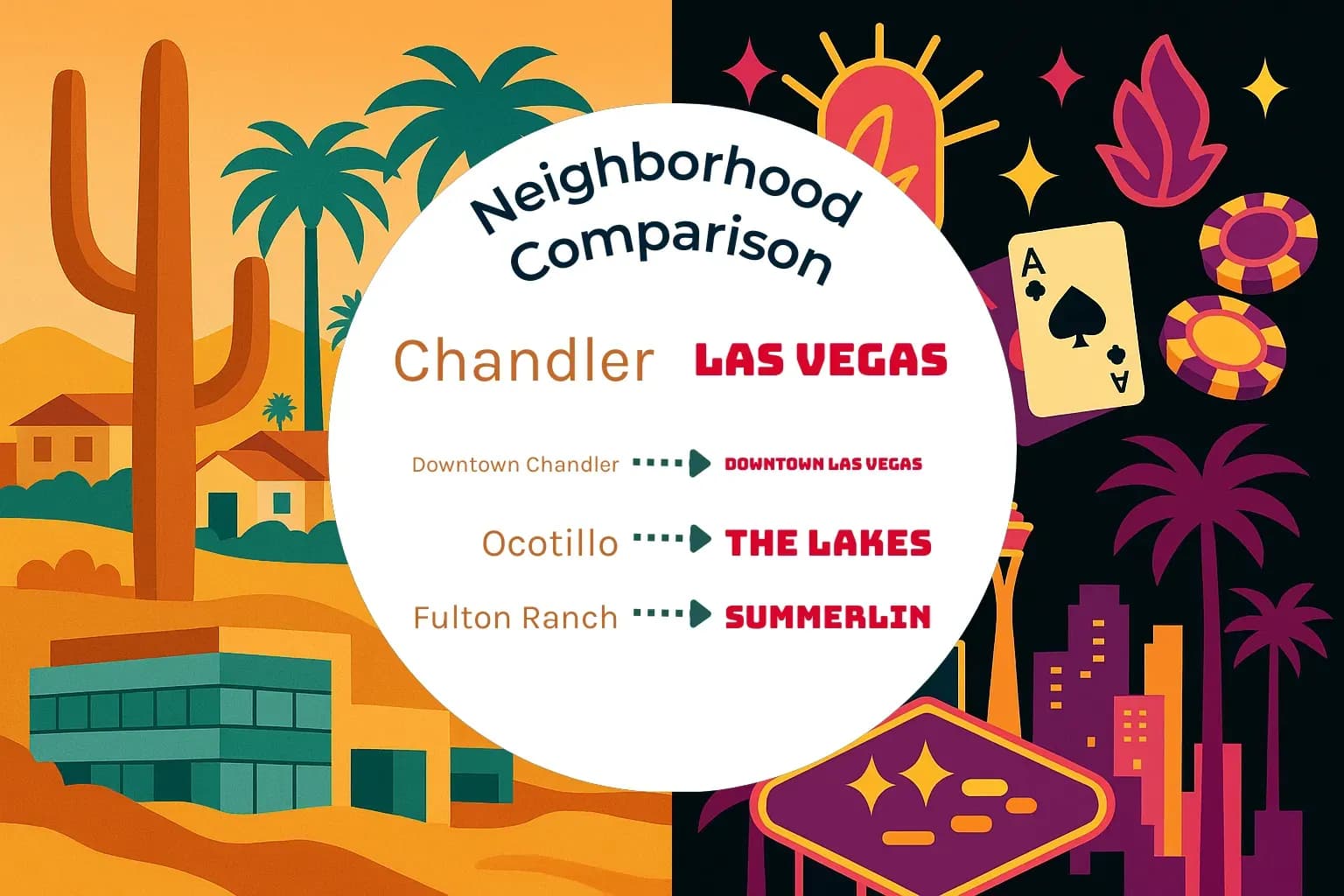 Chandler vs Las Vegas Neighborhood Comparison
