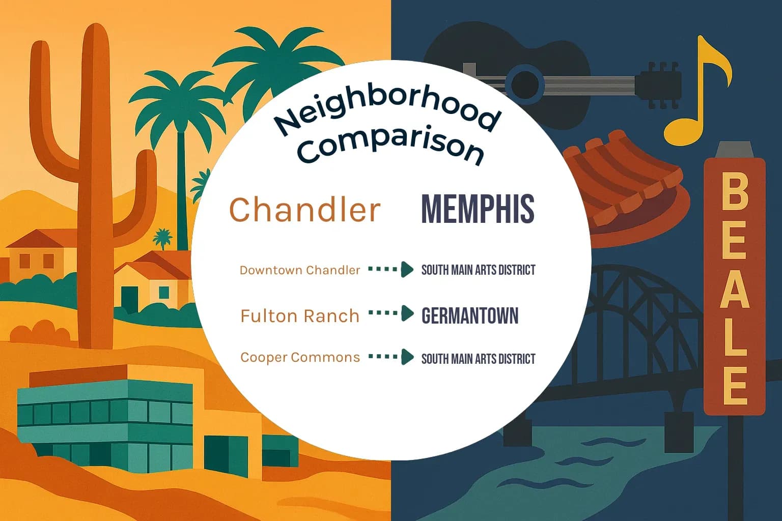 Chandler vs Memphis Neighborhood Comparison