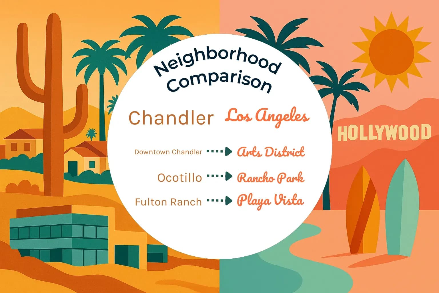 Chandler vs Los Angeles Neighborhood Comparison