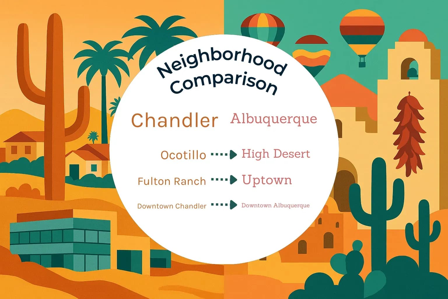 Chandler vs Albuquerque Neighborhood Comparison
