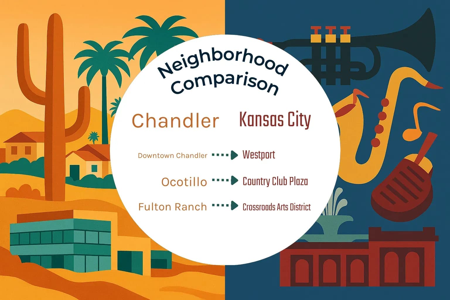 Chandler vs Kansas City Neighborhood Comparison