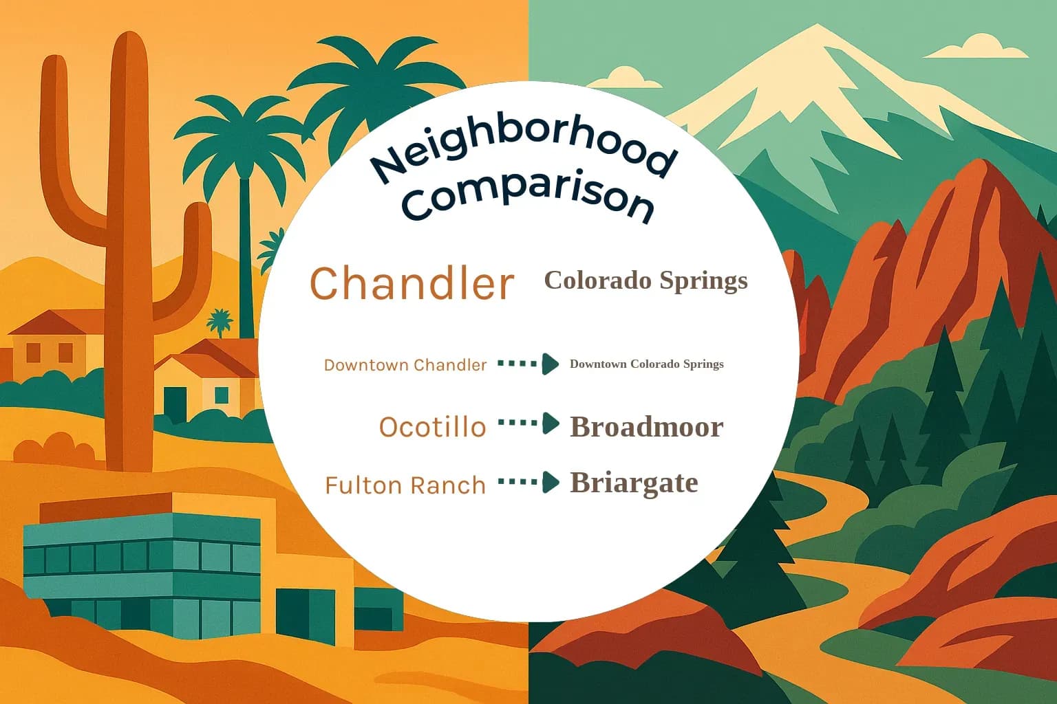 Chandler vs Colorado Springs Neighborhood Comparison