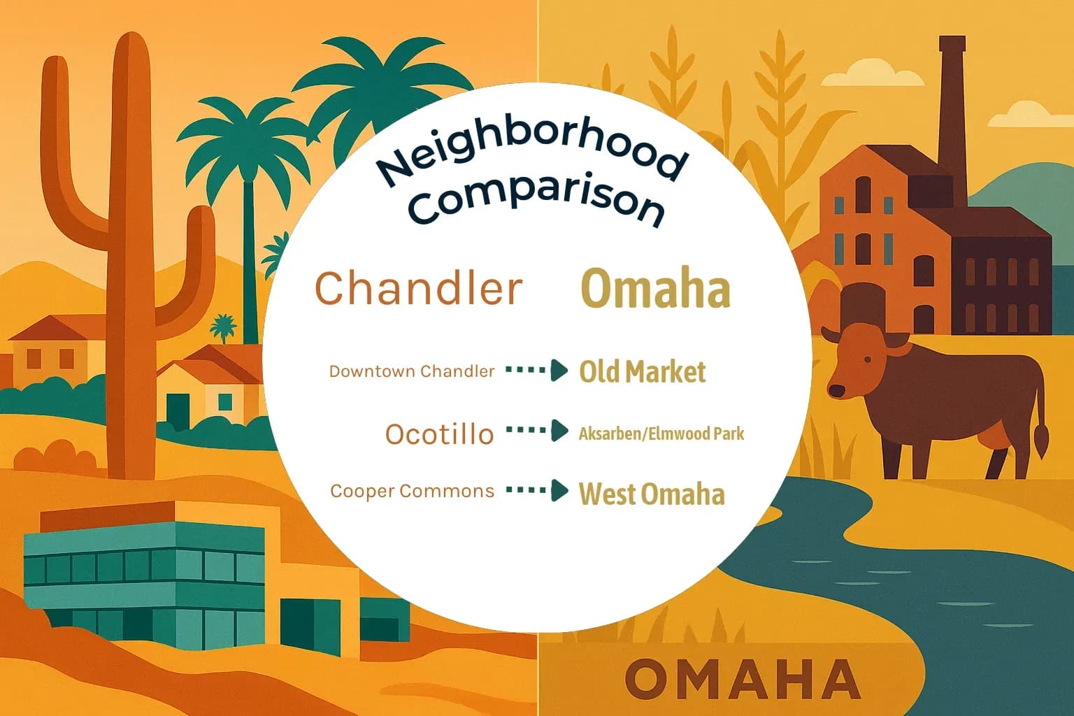 Chandler vs Omaha Neighborhood Comparison