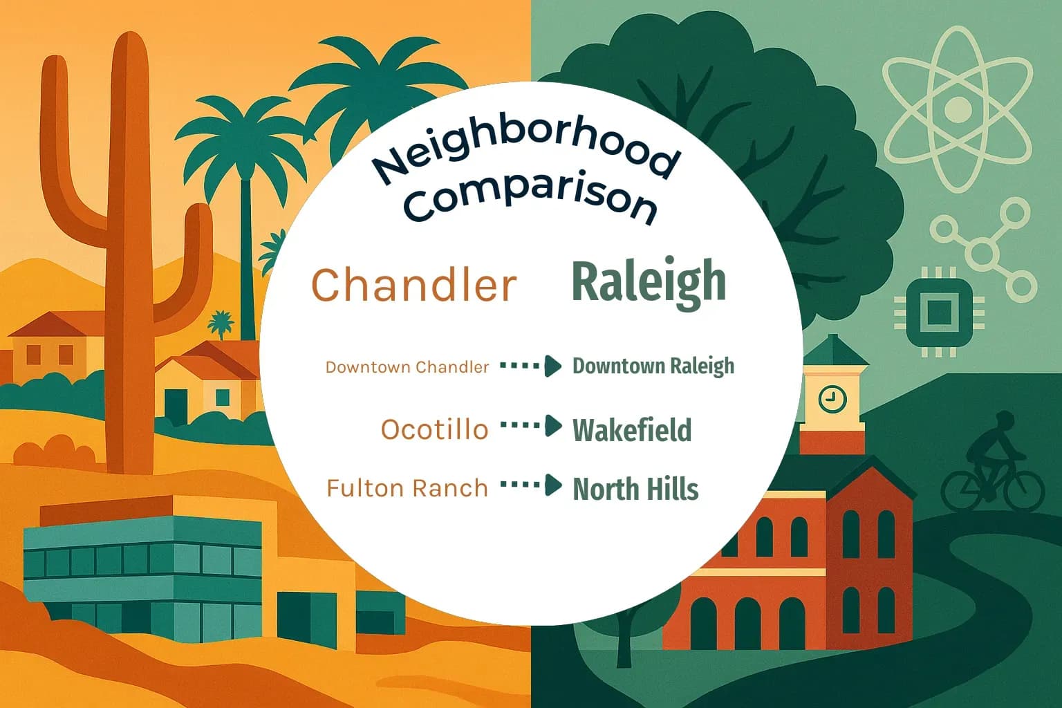 Chandler vs Raleigh Neighborhood Comparison