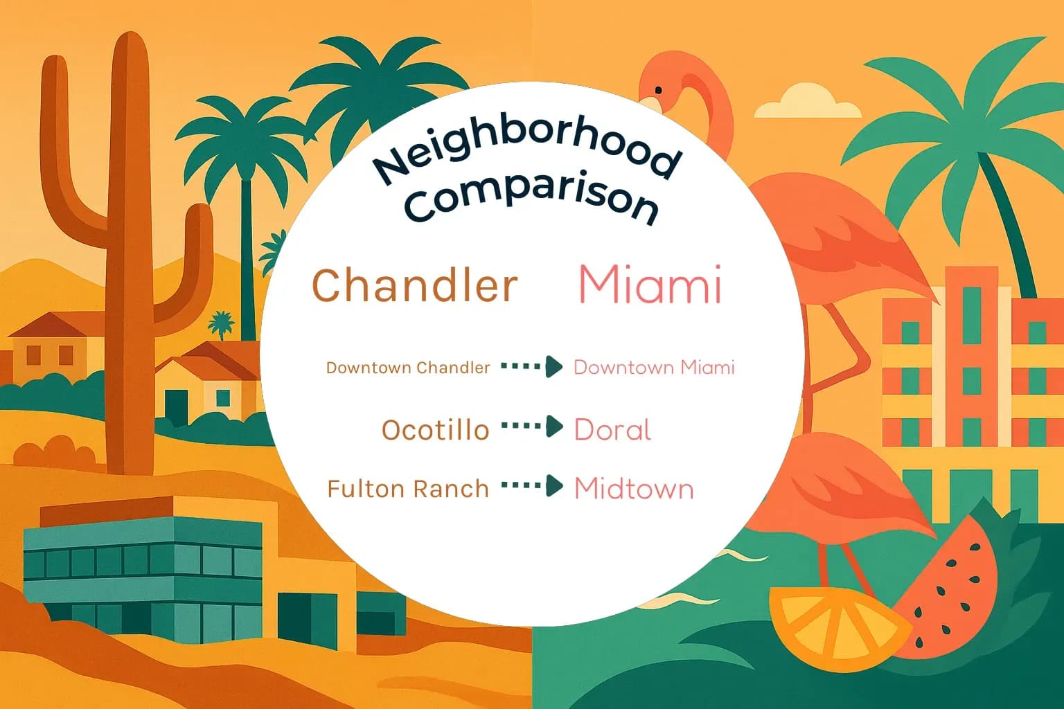 Chandler vs Miami Neighborhood Comparison