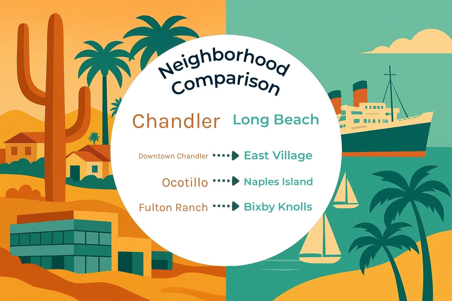 Chandler vs Long Beach Neighborhood Comparison