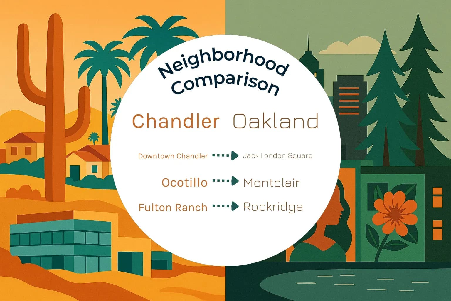 Chandler vs Oakland Neighborhood Comparison